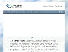 Tablet Screenshot of pancarananugerah.org
